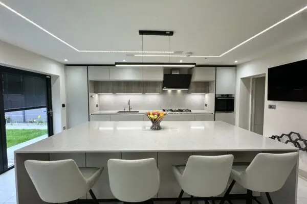 two-tone kitchen design